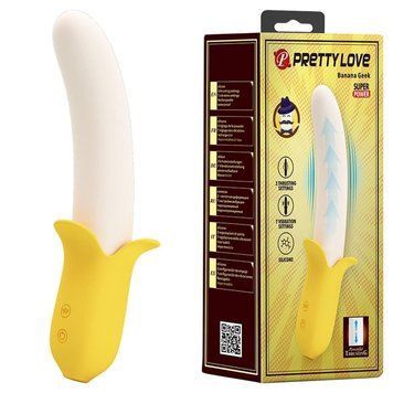 Вибратор Pretty Love Banana Geek, 19,5 см (желтый) 16579_EU фото