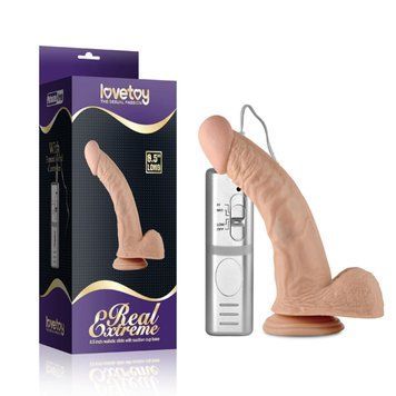 Вібратор LoveToy Real Extreme, 22 см (тілесний) 28808 фото