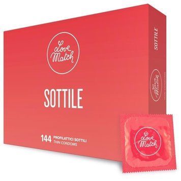 Ультратонкие презервативы Love Match Sottile, 144 шт 17060 фото