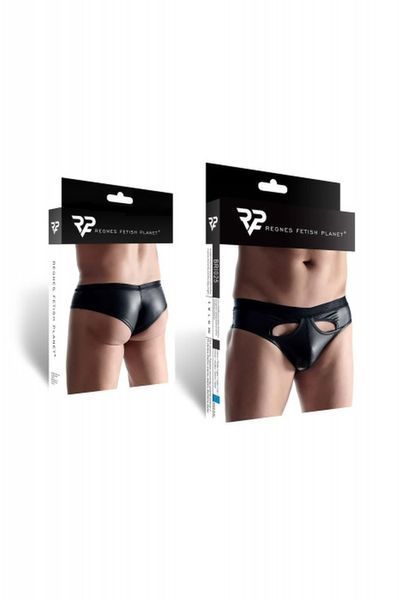 Чоловічі труси Regnes Fetish Planet BRI025 wetlook, XL (чорний) 87846 фото