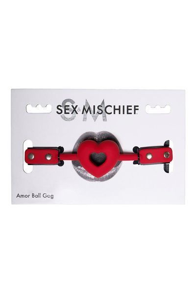 Кляп Sportsheets Sex & Mischief Amor Ball Gag (червоний) 39652_EU фото