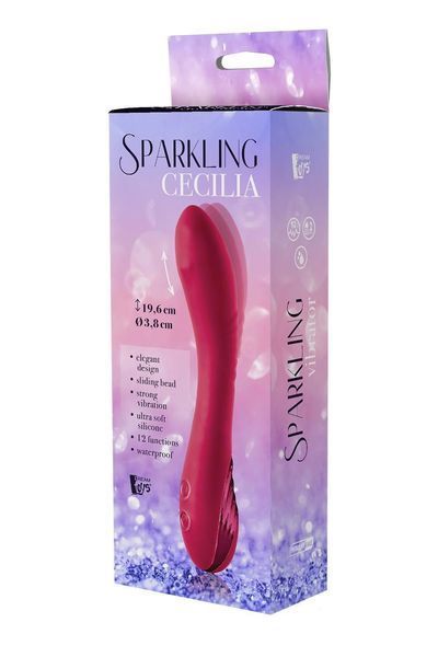 Вибратор Dream Toys Sparkling Cecilia, 20 см (красный) 33278 фото