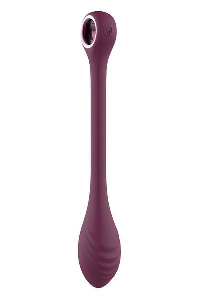 Вибратор Glam Bendable G-Spot Vibe, 22 см (бордовый) 51924 фото