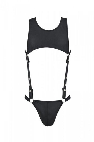 Мужской боди Passion Free Your Senses Adam 056, L/XL (черный) 32110 фото