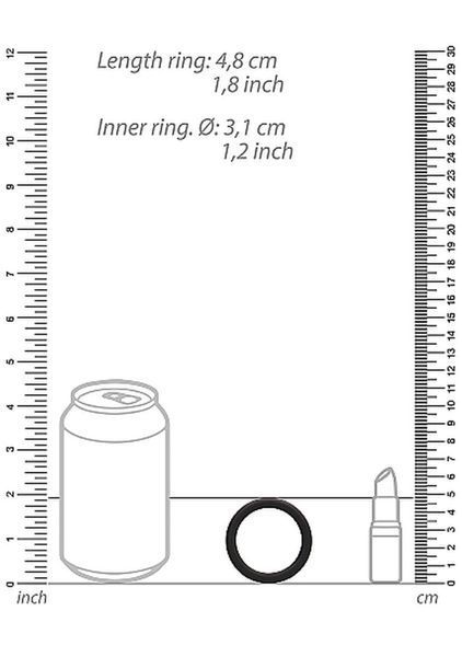 Набір ерекційних кілець ShotsToys Round Cock Ring Set, 3 шт (чорний) 80696 фото