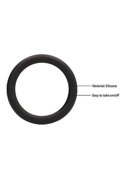 Набір ерекційних кілець ShotsToys Round Cock Ring Set, 3 шт (чорний) 80696 фото