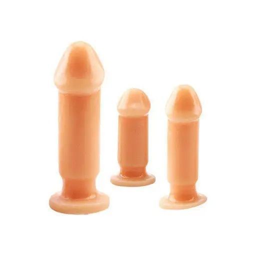 Набор анальных фаллоимитаторов Prof. Jason C Anal Dildo Kit, 3 шт (телесный) 54234 фото