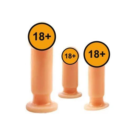 Набор анальных фаллоимитаторов Prof. Jason C Anal Dildo Kit, 3 шт (телесный) 54234 фото