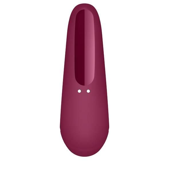 Ваакумный стимулятор клитора Satisfyer Curvy 1+,13,5 см (красный) 10040 фото