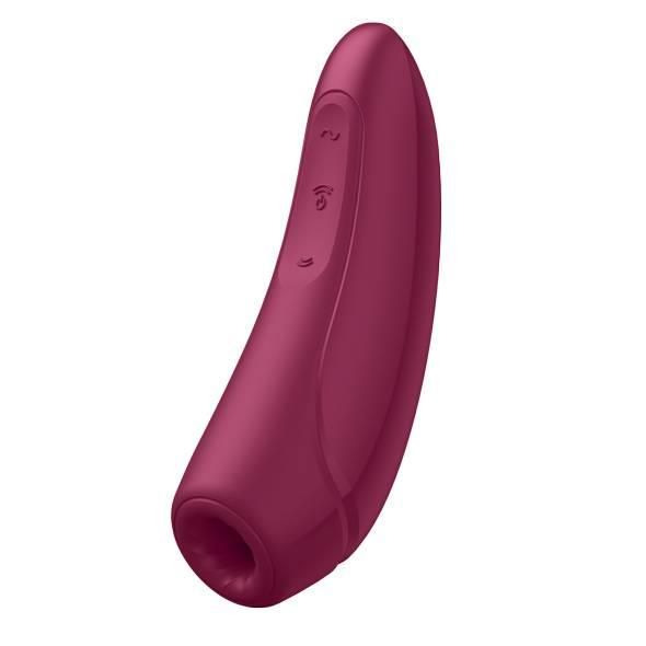 Ваакумный стимулятор клитора Satisfyer Curvy 1+,13,5 см (красный) 10040 фото