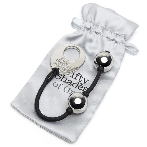 Вагинальные шарики Fifty Shades of Grey Inner Goddess Mini, 21,6 см (серебристый) 38382 фото