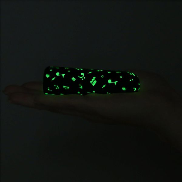 Вибратор для клитора LoveToy Music Massager Glow In The Dark, 8,5 см (черный) 16204 фото