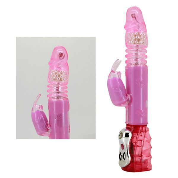 Вибратор-кролик Baile Flirt Rough, 29 см (розовый) 58449 фото