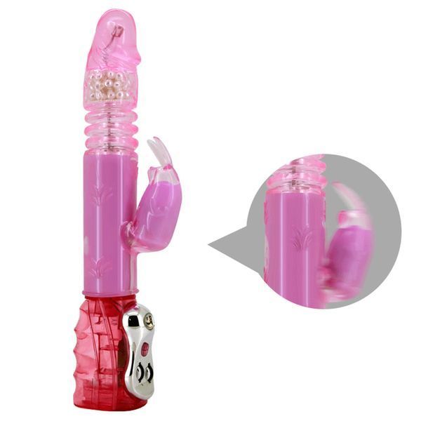 Вибратор-кролик Baile Flirt Rough, 29 см (розовый) 58449 фото
