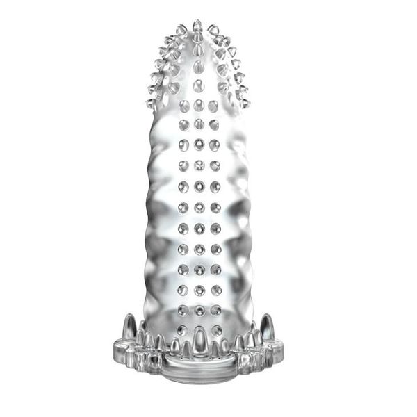 Насадка на пенис Brave Man Penis Sleeve Crystal, 14 см (прозрачный) 9993 фото