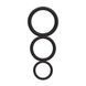 Набір ерекційних кілець ShotsToys Round Cock Ring Set, 3 шт (чорний) 80696 фото 1