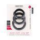 Набір ерекційних кілець ShotsToys Round Cock Ring Set, 3 шт (чорний) 80696 фото 2