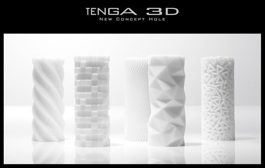Мастурбатор Tenga 3D Polygon (белый) 46028_EU фото