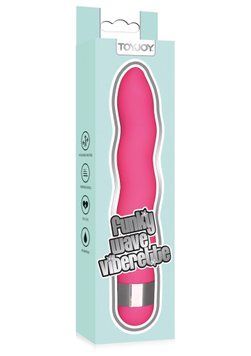 Вибратор Toy Joy Funky Wave Viberette, 18 см (розовый) 76454 фото