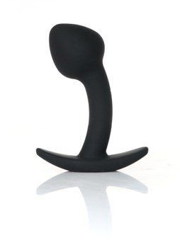 Анальная пробка B-Series HeavyFun Curved S, 7.5 см (черный) 108456 фото