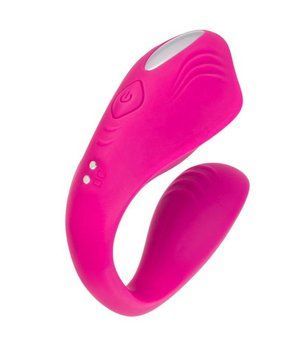 Вібратор для пар A-Toys Cobrum, 9.6 см (рожевий) 114202 фото