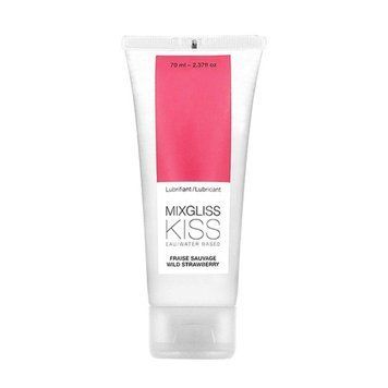 Лубрикант на водній основі MixGliss Kiss полуниця, 70 мл 34000 фото