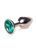 Анальна пробка з кристалом B - Series HeavyFun Plug-Jewellery, 7 см (зелений) 50311 фото