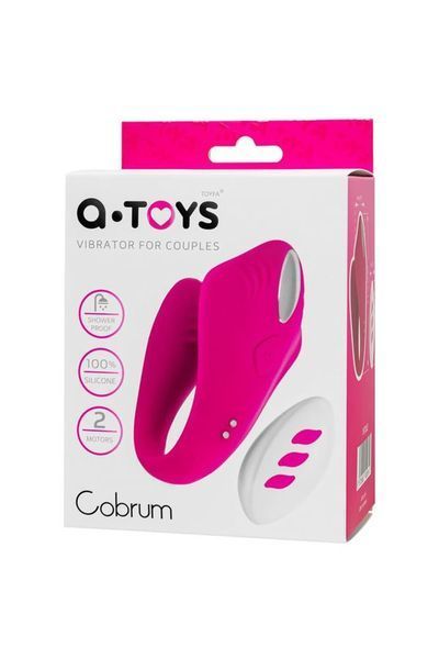 Вибратор для пар A-Toys Cobrum, 9.6 см (розовый) 114202 фото