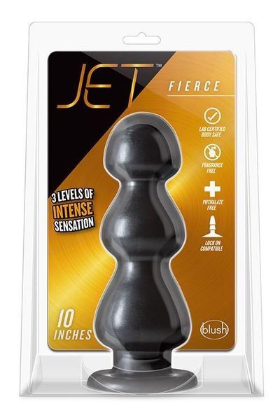 Анальна пробка Jet Fierce, 25.4 см (чорний) 63062_EU фото