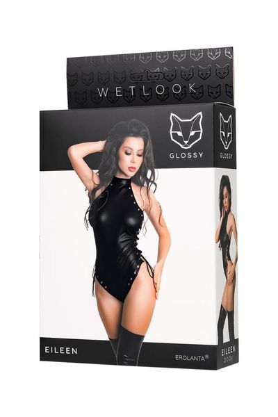 Боди Glossy Wetlook Eileen, S (черный) 98838 фото