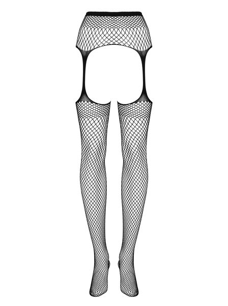 Колготки с имитацией чулок Obsessive Garter S815, S-L (чёрный) 11668 фото