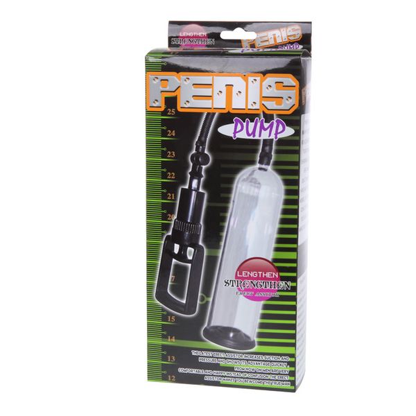 Помпа для пениса с насадками Penis Pump, 19 см (прозрачный) 21895 фото