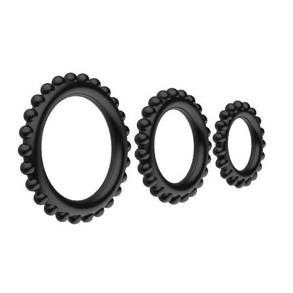 Набор эрекционных колец Baile Titan Cock Ring Set, 3 шт( чёрный ) 22318 фото