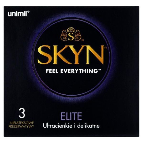 Ультратонкие презервативы Unimil Skyn Elite безлатексные, 3 шт 26444 фото
