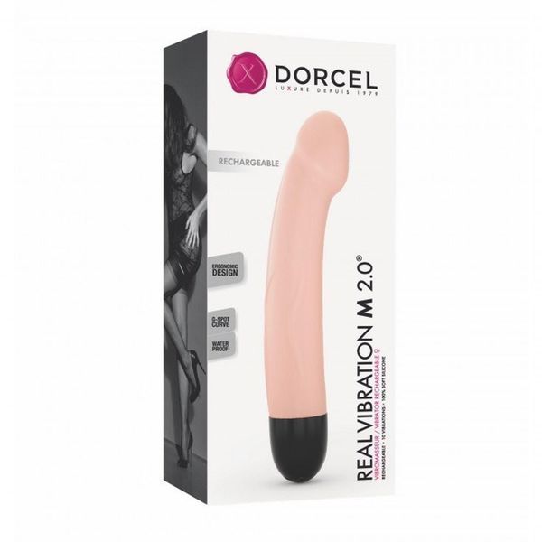 Вібратор для точки G Dorcel Real 2.0, 22 см (тілесний) 25642 фото