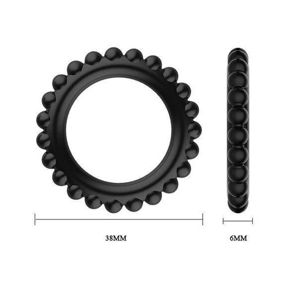 Набор эрекционных колец Baile Titan Cock Ring Set, 3 шт( чёрный ) 22318 фото