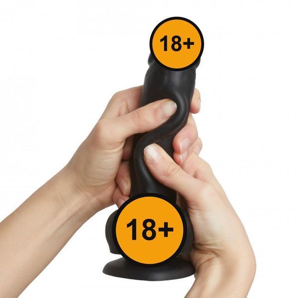 Фалоімітатор Strap-On-Me Sliding Skin Realistic XXL, 15,8 см (чорний) 13736 фото