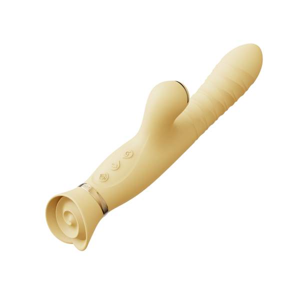 Вибратор Zalo Rose Thruster Lemon Yellow, 25 см (желтый) 34755 фото