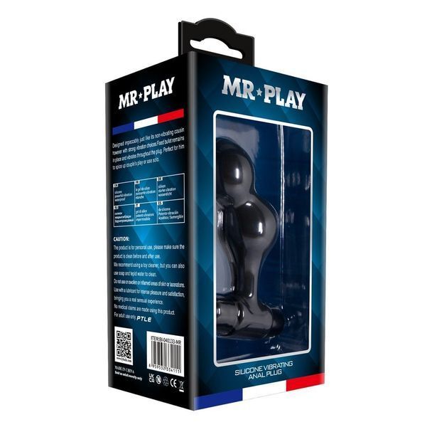 Анальна пробка MR Play Super Rower, 10 см (чорний) 44462 фото
