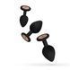 Набор анальных пробок Teazers Butt Plug Set, 3 шт (черный) 35494 фото 4