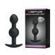 Анальна пробка Pretty Love silicone Anal balls, 10,4 см (черный) 15490 фото 1