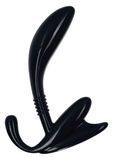 Стимулятор простати Apollo Curved Prostate Probe, 11,5 см (чорний) 8554 фото