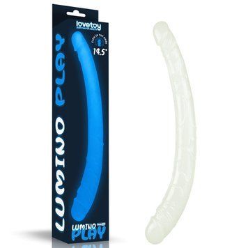 Двухсторонний фаллоимитатор Lumino Play, 37 см (синий) 14679_EU фото