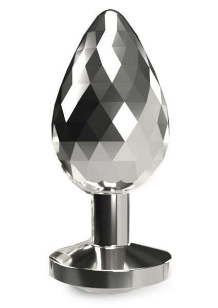 Анальна пробка Anal Play Disco Diamond Plug Large, 9,7 см (сріблястий) 104118 фото