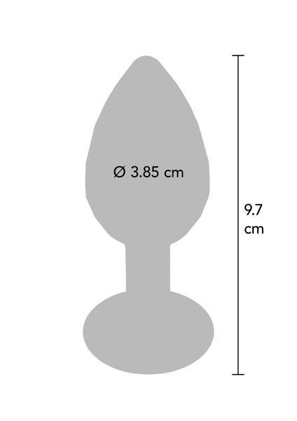 Анальна пробка Anal Play Disco Diamond Plug Large, 9,7 см (сріблястий) 104118 фото