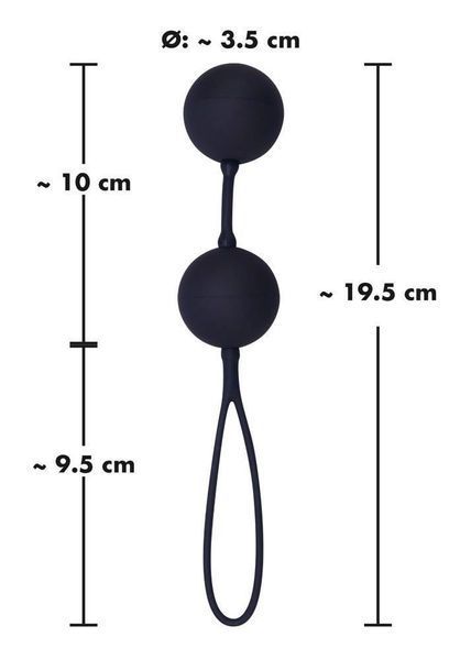 Вагінальні кульки You2Toys Black Velvets, 19.5 см (чорний) 9968 фото