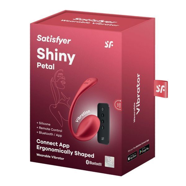 Віброяйце Satisfyer Shiny Petal, 23 см (червоний) 36300 фото