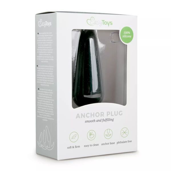 Анальная пробка EasyToys Anal Collection Buttplug L, 12.5 см (черный) 118486 фото