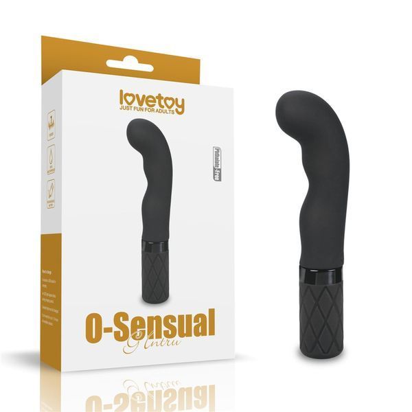 Вібратор LoveToy O-Sensual G Intru, 15.2 см (чорний) 28702 фото