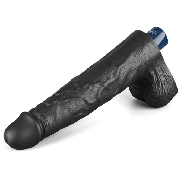 Вібратор Lovetoy Real Softee 10", 25.5 см (чорний) 212304 фото